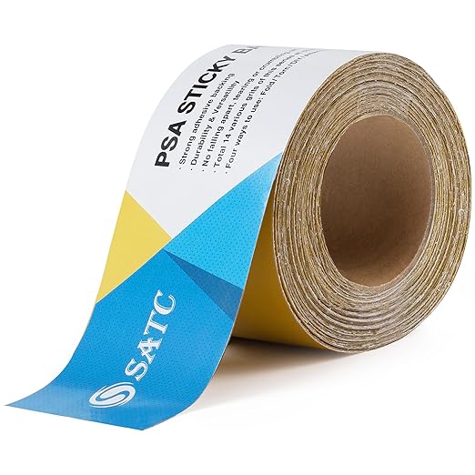 S SATC 800 Grit PSA Longboard Sandpaper 20 Yard Long Continuous Roll, 2-3/4" Wide Self Adhesive Stickyback Sanding Sheets for Automotive, Hand Sanding Blocks,Woodworking, Metal, Plastic