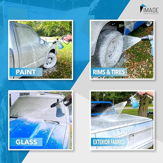 Image Wash Products - (5-Gallon Platinum Wash Car Soap – Car Wash Foam Soap for Foam Cannon & Pressure Washer | High Gloss RV/Truck Wash Soap | Bubble Gum Scent, Detailer Grade Car Soap