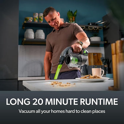 Gtech Multi MK2 Cordless Handheld Vacuum Cleaner with Powered Brush Bar - Mulitple Attachments - Perfect for Home, Stairs, Cars, and More - Rechargeable 22v Li-ion Battery - Lightweight (3.5 lbs.)