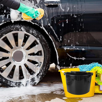 6 Pcs Car Detailing Bucket 11.6 x 8.2 Inch Portable Car Washing Bucket Multipurpose Auto Wash Tool Hanging Organizer for Accessories Tool Picnic