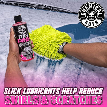 Chemical Guys Car Washing Kit - Mr. Pink Car Wash Soap, Diablo Wheel Cleaner, Wash Bucket with Dirt Trap and Lid, Wash Mitt, Detailing Brushes, Microfiber Towel, 11-Piece