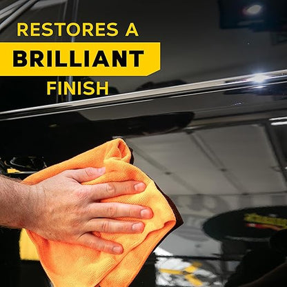 Meguiar’s Quik Scratch Eraser Kit, Car Scratch Remover for Fixing Surface Blemishes, Includes ScratchX, Drill-Mounted Pad, and Microfiber Towel, Great Car Gifts for Men and Women