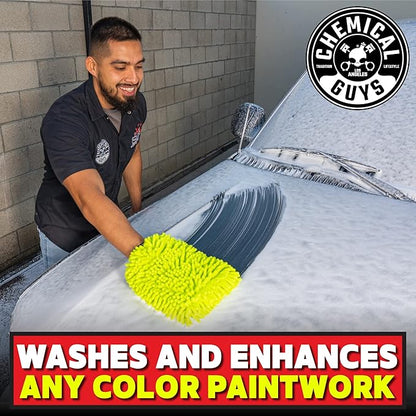 Chemical Guys CWS_1011 Maxi-Suds II Foaming Car Wash Soap (for Foam Cannons, Foam Guns or Bucket Washes) for Cars, Trucks, Motorcycles, RVs & More, 128 Fl Oz (1 Gallon), Strawberry Scent