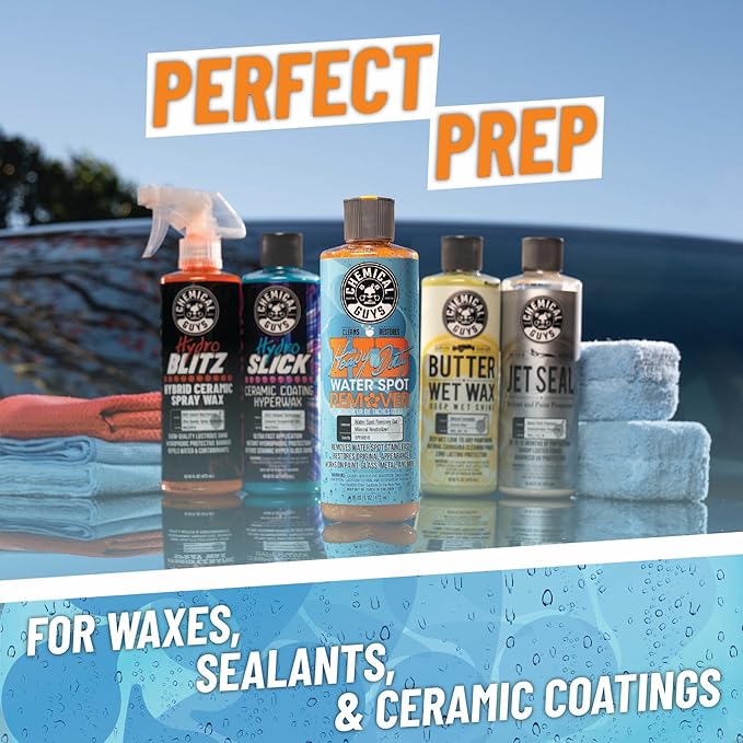 Chemical Guys Heavy Duty Water Spot Remover Gel for Paint, Glass, and Metal - Mineral and Water Spot Remover for Cars, Trucks, Motorcycles, RVs & More - 16 oz