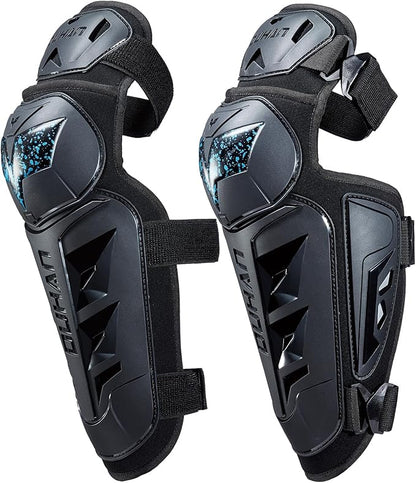 DUHAN Motorcycle Shin Guards 4Pcs Elbow Guard and Knee Pads Adjustable Anti-Slip Motorcycle Protective Gear for Men and Women