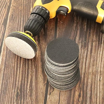 30pcs Sandpaper 3 inch Sanding Discs Hook and Loop 80 Grits Wet Dry Sandpaper for Random Orbital Sander Automotive Metal Sanding Polishing