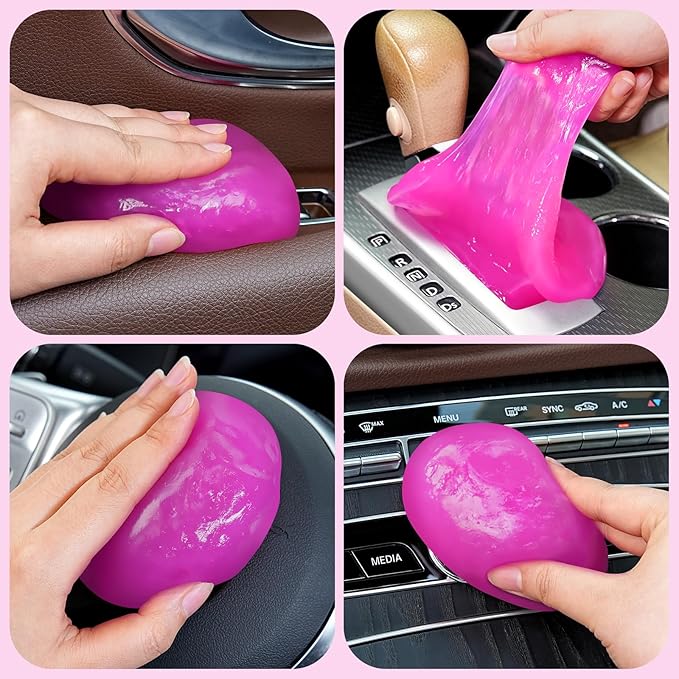TeSabMi Car Cleaning Gel Car Cleaning Putty Car Putty Car Interior Cleaner Car Slime Car Detailing Kit Car Accessories Gifts for Men Women Stocking Stuffers