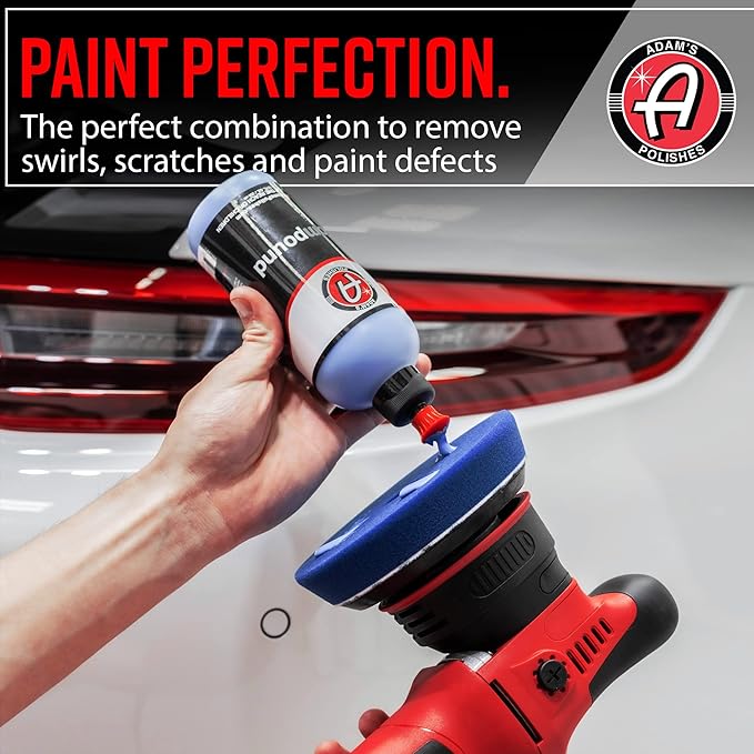 Adam's Polishes 9mm Dual Action Car Polishing Kit (16 Item) - Buffer Car Scratch Remover for Car Detailing | Includes Polish, Compound & Pads