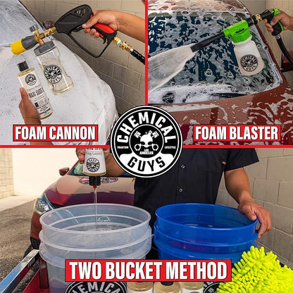 Chemical Guys CWS_1011 Maxi-Suds II Foaming Car Wash Soap (for Foam Cannons, Foam Guns or Bucket Washes) for Cars, Trucks, Motorcycles, RVs & More, 128 Fl Oz (1 Gallon), Strawberry Scent