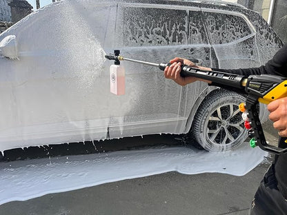 GDHXW Adjustable Length High Power Washer Gun 5000PSI,with Foam Cannon and Pressure Washer Gun Accessories