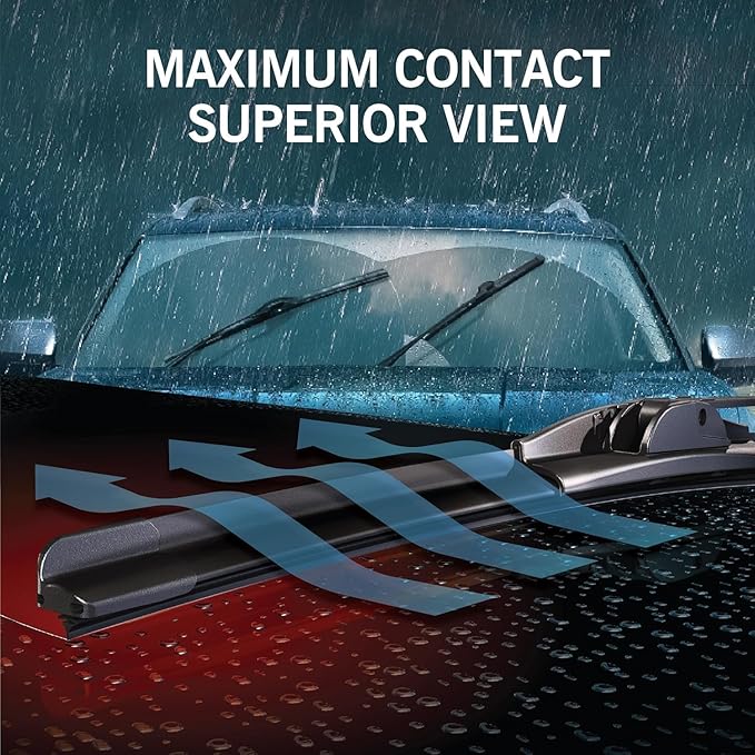TRICO Signal Premium Silicone 26” + 17” Automotive Replacement Windshield Wipers Beam Blades with Exclusive Predictive Performance Indicator and 3X Longer Life for Select Vehicle Models, 2 Pack