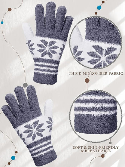 Patelai 3 Pairs Microfiber Plant Dusting Gloves Leaf Cleaning Gloves for Indoor Plants, Blinds, Furniture, House(Gray, Dark Blue, Khaki, White,Small)