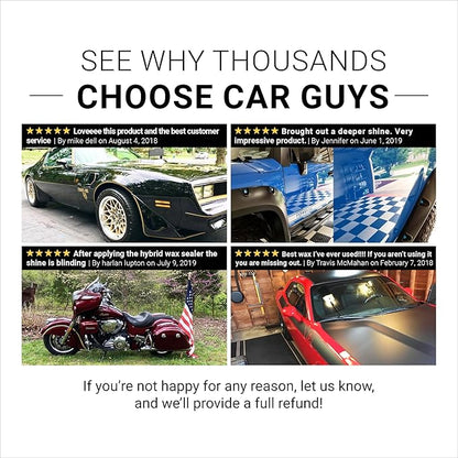 CAR GUYS Hybrid Spray Wax 1 Gallon Refill | Advanced Car Wax | Long Lasting and Easy To Use | Safe on All Surfaces | 1 Gallon (Sprayer Not Included)
