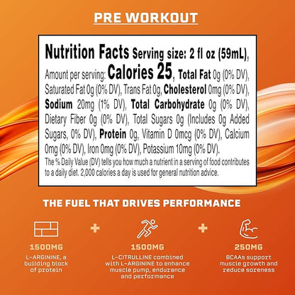 Syncron Pre Workout Sports Drink Endorsed by Shohei Ohtani, Aluminum Bottled, Sugar Free Pre Workout Drink with L Arginine, L Citrulline & BCAAs, Pre Workout Energy Shot, Grapefruit, 6 Pack, 2 oz