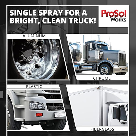 Bug Splat N' All Truck Cleaner 32 fl oz - Truck All Purpose Cleaner for Bug Splatter, Road Grime, Bird Droppings & Black Streak Remover - Tire Shine & Truck Cleaning Kit - Safe on All Surfaces