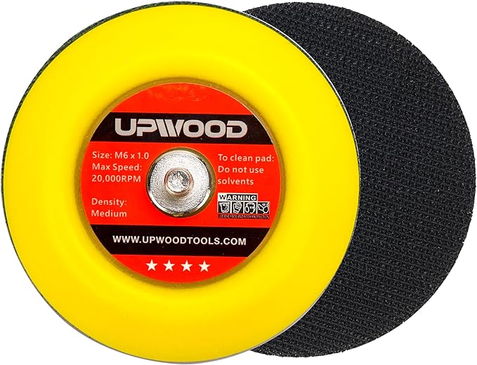 8 pcs 3 inch M6 Thread Hook and Loop Backing Pad for Mini Air Sander Polisher