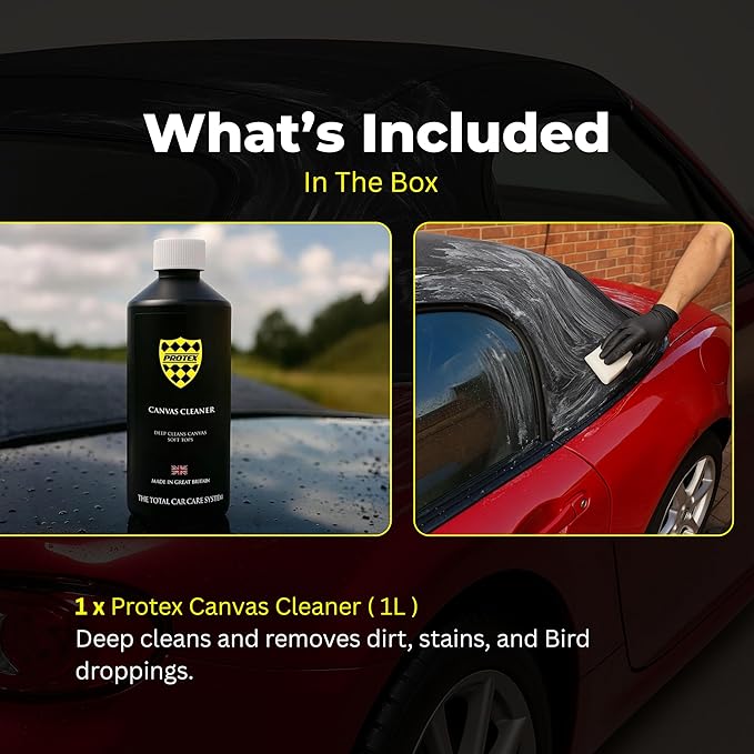 PROTEX Convertible Soft Top Canvas Cleaner 1 Litre.- Deep Cleans