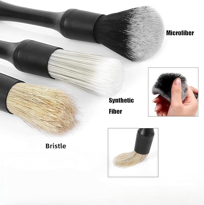 8PCS car Interior Cleaning kit, car Interior Cleaning Brush, car Cleaning Sponge, Cleaning Cloth and Storage Bag - a car Cleaning Supplies Set, Suitable for Cars, Trucks, and car Gifts