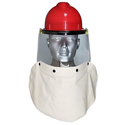 Face Shield Adapter Bracket with Anti-Fog Face Shield Window for Hard Hat