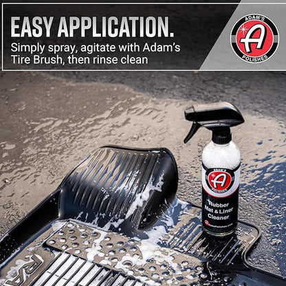 Adam's Polishes Rubber Mat & Liner Cleaner 16oz Protectant & Rubber Floor Mat Cleaning Solution for Car Detailing | Deep Cleans & Restores Mats, Truck Bed Cargo Liners, Trunk Mat Accessories & More