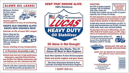 Lucas Oil 10001 Heavy Duty Oil Stabilizer - 1 Quart