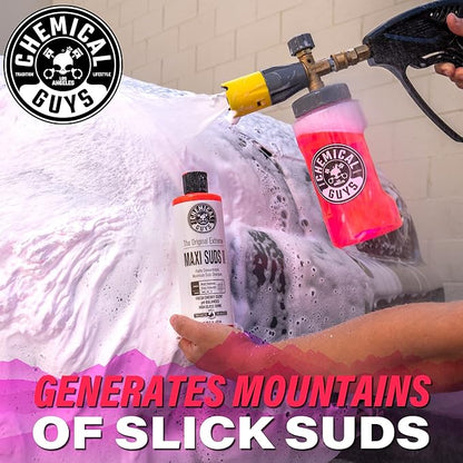 Chemical Guys CWS_101_16 Maxi-Suds II Foaming Car Wash Soap (Works with Foam Cannons, Foam Guns or Bucket Washes) Safe for Cars, Trucks, Motorcycles, RVs & More, 16 fl oz, Cherry Scent