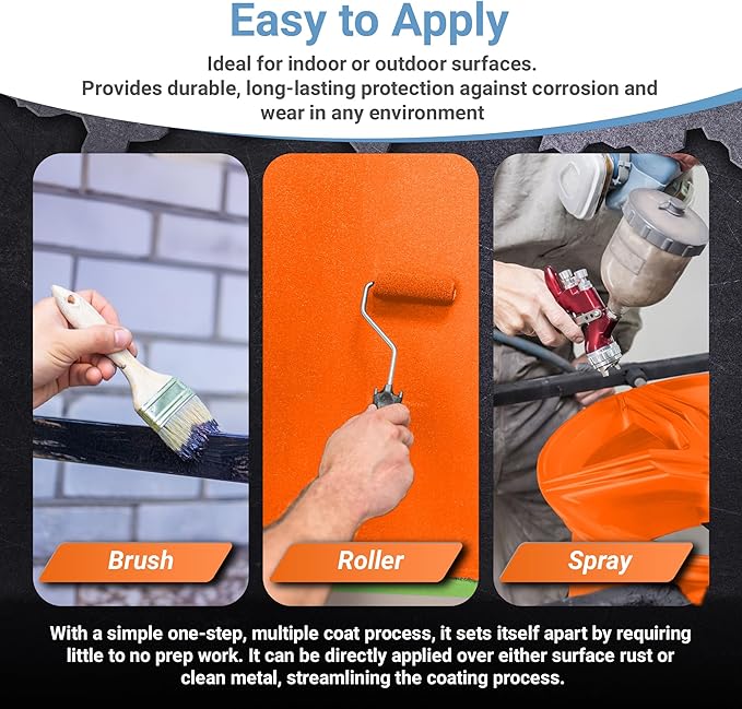 RUST BULLET DuraGrade Color - Orange - 5 Gallon - Advanced Technology Corrossion Control, Rust Inhibitor & Protective Coating, Exceptional Adhesion, UV Resistant