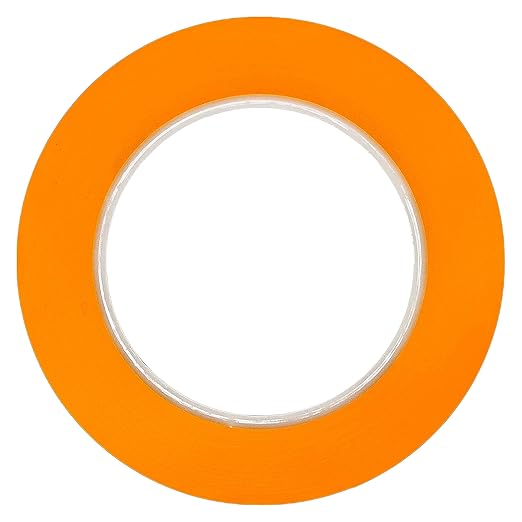 Custom Shop 1/8" Fine Line Tape Fineline Masking Tape Polytape Orange 1/8" X 60 Yard Roll