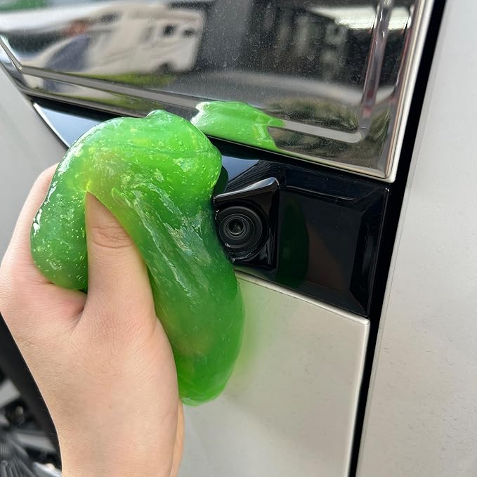 CR CHRWLIN Car Cleaning Gel Putty Car Interior Cleaner Slime Auto Detailing Tools Universal Dust Removal Cleaning Kit for Car Accessories Vents 3C Office Scented 1Pack Jasmine