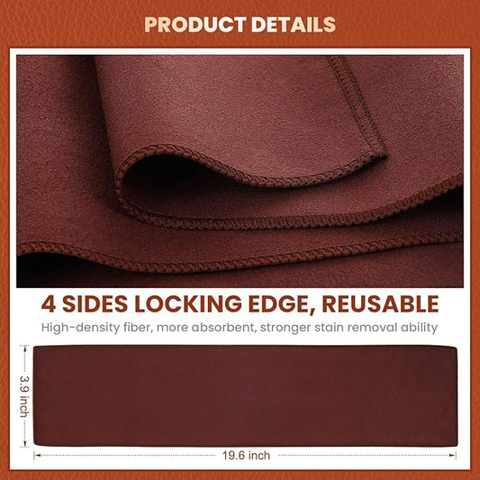 10 Pcs Shine Shoes Cloth Kit Polish Dauber Applicators Cleaning Leather Shoes Boots Microfiber Care Cloths Suede Cleaner