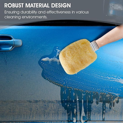 SM Arnold Spun Gold™ Professional Car Wash Mitt 2-Pack - Durable, Scratch-Resistant, 8" x 11", Lorene Synthetic Fibers | for Auto Detailing, Cleaning Supplies, Vehicle Care & Maintenance