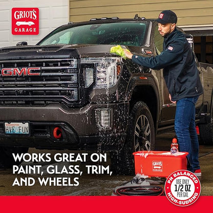 Griot's Garage Super-Concentrated Car Wash for Vehicle Washing and Cleaning, Foaming Liquid Soap, Won't Strip Waxes, Sealants or Ceramic Coatings, pH Balanced, 11102, 16oz