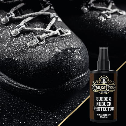 Care & Cool Maximum Protection for Your Suede and Nubuck (8 oz). Waterproofing, Dust and Stain Repellent Formula for your Shoes, Boots, Bags and Jackets. Setting the Standards Since 1976.