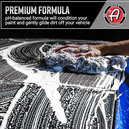 Adam's Car Shampoo (5 Gallon) - pH Best Biodegradable Car Wash Soap for Foam Cannon, Spray Gun or Bucket - High Foam, Scratch-Free Auto Detailing for Cars, Trucks, RVs & Motorcycles