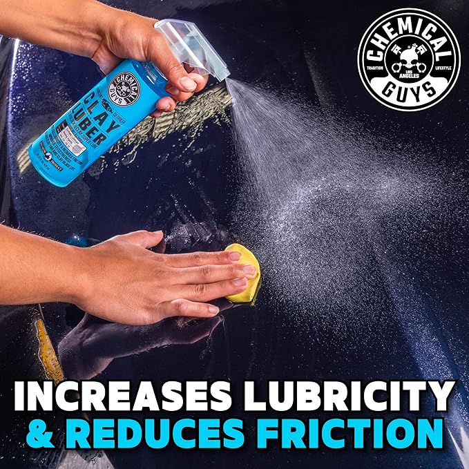 Chemical Guys CLY_109 Light Duty Clay Bar and Luber Synthetic Lubricant Kit, 16 oz (2 Items), Blue