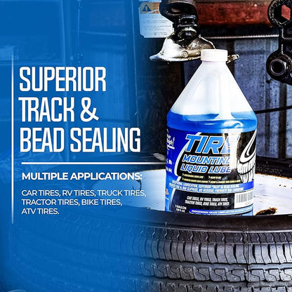 Bright Knight - Tire Lube, Tire Mounting Lube, Tire Sealant | Biodegradable & Universal | Tire Bead Sealer, Tire Soap, Bead Sealer For Tires, Aluminium & Alloy Wheels | Tire & Wheel Tools, Tire Repair