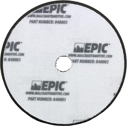 Malco Epic Black Foam Finishing Polish Pad 6.5 inch – Orbital Polishing Pad/Use with Malco Epic Finishing Polish (109232) / Swirl-Free and Dust-Free Finish / (840003)
