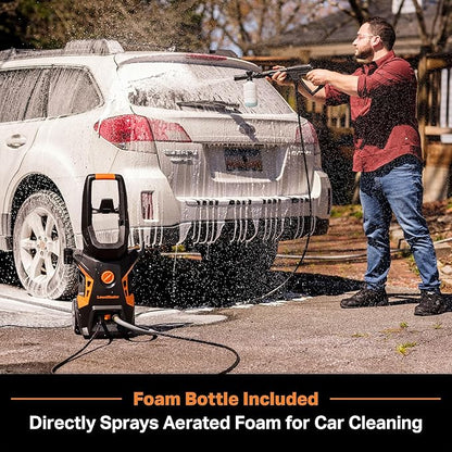 LawnMaster LT506-2000A Electric Pressure Washer 13 Amp 1.4 GPM 2300 Max PSI with Foam Bottle CSA Certified