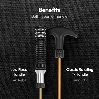 GUNNIX Elite Gun Cleaning Kit for Shotgun, Handgun & Pistol - Universal Cleaning Set with Bronze Brass Rods, Brushes, Jags, Patches - 36 Pieces in Durable Zippered Oxford 1000D Case