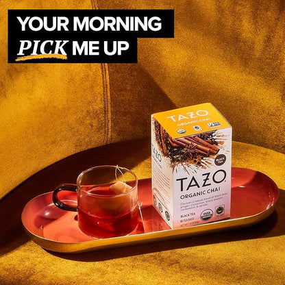 TAZO Tea Bags, Regenerative Organic: Chai Black Tea, Awake English Breakfast Black Tea, & Earl Grey Tea 16 CT (2ea) (Variety Pack)