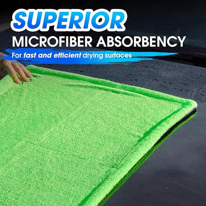 48”x24” Car Drying Towel for Full-Sized SUV, Dual Sided Car Cleaning Cloth with Twisting Yarn Technique, 1300GSM Super Absorbent Scratch-Free, Twisted-Loop Microfiber Towels for Cars, Trucks