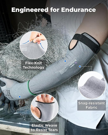 Ultra-Comfort Cut Resistant Sleeves for Thin Skin and Bruising, Cooling Protective Arm Sleeves for Gardening, Farming, Yard