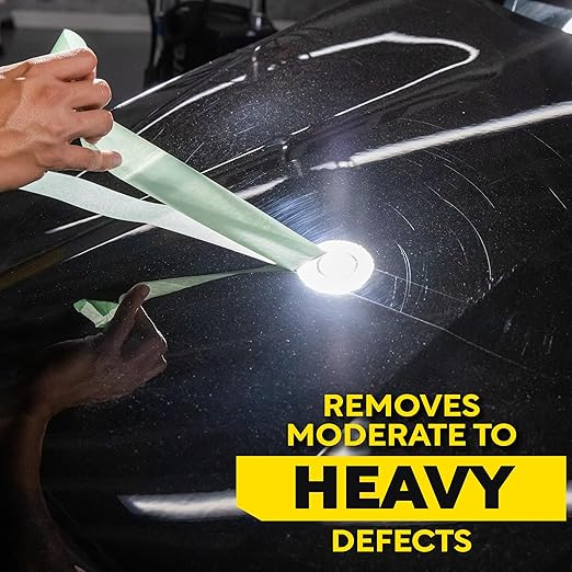 Meguiar’s Mirror Glaze M105 Ultra-Cut Compound, Pro-Grade Car Compound for Removing Scratches and Heavy Swirls, Restores Gloss and Clarity, Car Guy Gifts for Men and Women Who Love to Detail, 8 Oz