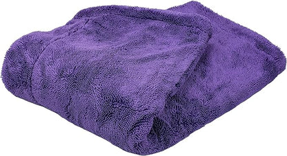 Maxshine 20" x 24" Universal Purple Car Drying Towel – 1200 GSM Rinse-Free Double-Sided Microfiber – Plush, Super Absorbent Towel for Car Wash & Detailing