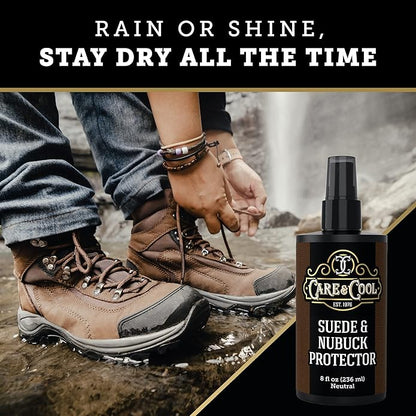 Care & Cool Maximum Protection for Your Suede and Nubuck (8 oz). Waterproofing, Dust and Stain Repellent Formula for your Shoes, Boots, Bags and Jackets. Setting the Standards Since 1976.