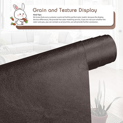 KING MOUNTAIN Leather Repair Patch,12 x 60 Inches self Adhesive Leather Repair Tape for Damaged Leather Furniture, Sofa Seating,Car Seats, Leather Goods（Chocolate Brown）