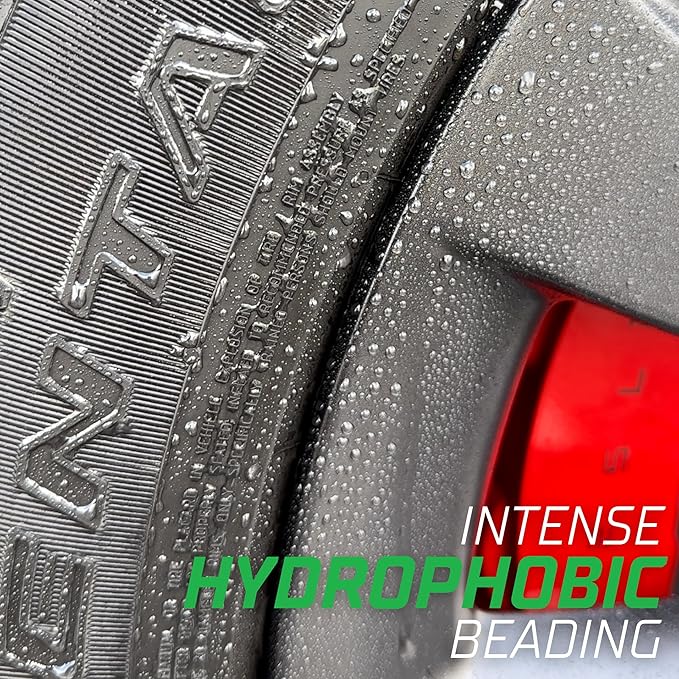 3D GLW Series SiO2 Ceramic Matte Tire Shine | Deep Matte Finish Tire Protectant | Hydrophobic & UV Resistant | Anti-Fade, No Sling | Pro Car Detailing |64 oz