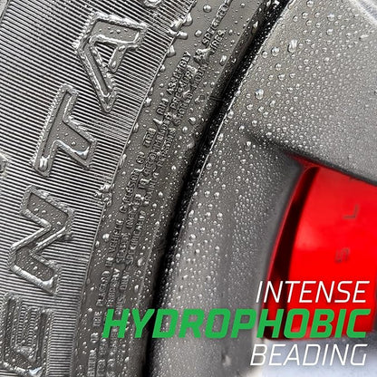 3D GLW Series SiO2 Ceramic Matte Tire Shine | Deep Matte Finish Tire Protectant | Hydrophobic & UV Resistant | Anti-Fade, No Sling | Pro Car Detailing |64 oz