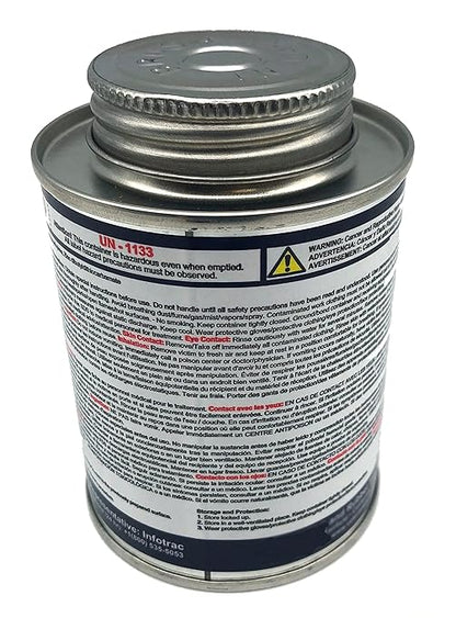 Hornet Tire Heavy Duty Blue Tire Repair Vulcanizing Cement W/Brush Top Can (8oz - Single)