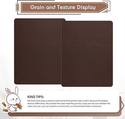 KING MOUNTAIN Leather Repair Patch,2 Packs 9 x 11 Inches self Adhesive Leather Repair Tape for Damaged Leather Furniture, Sofa Seating,Car Seats, Leather Goods（Coffee Brown）